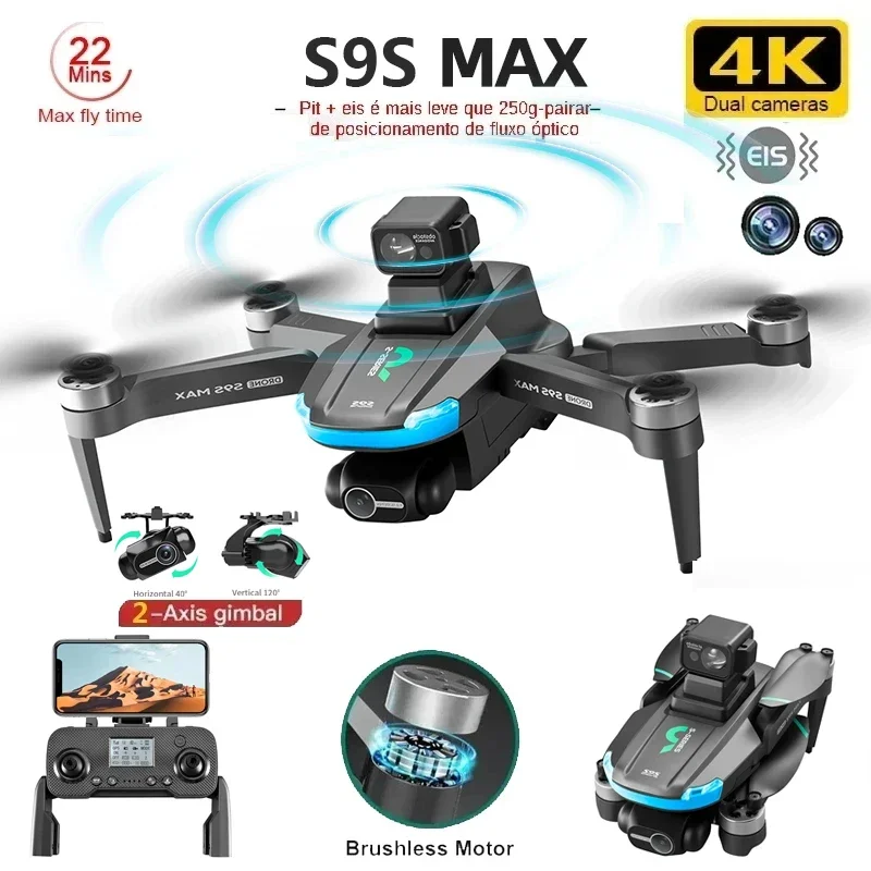 Drone Gimbal Brushless - YENI S9S MAX MINI Drone 4K