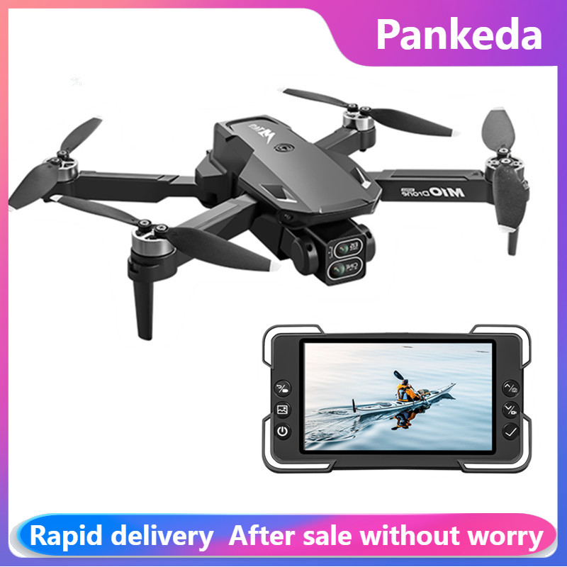 Drone Gimbal Brushless - M10 Kamera Drone'u Ekranlı Uzaktan Kumanda,