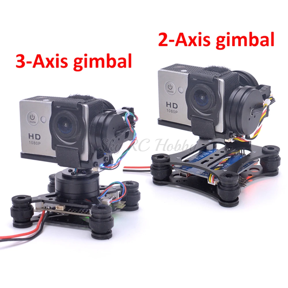 Hafif 2 eksenli/3 eksenli fırç - Drone Gimbal For Gopro incelemesi ve fiyatı