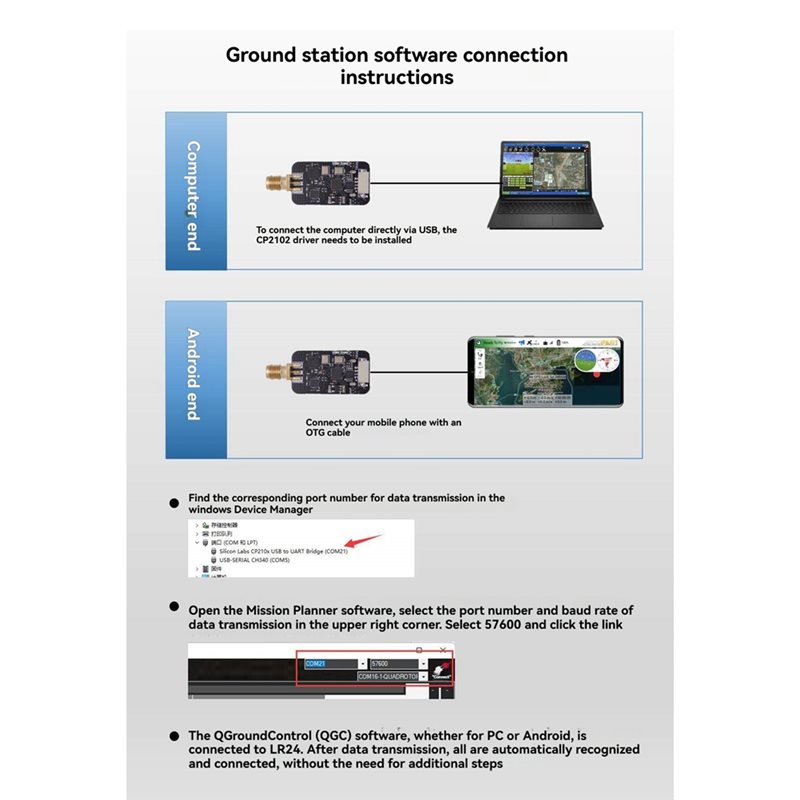 R24-F PC/Android Yer İstasyonu - Drone Gimbal For Gopro incelemesi ve fiyatı