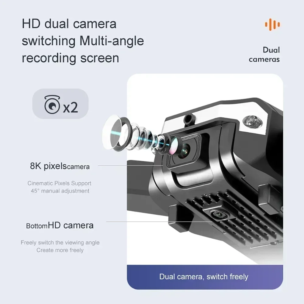 G6 Pro 8K Çift Kameralı Drone, - Drone Gimbal Brushless incelemesi ve fiyatı