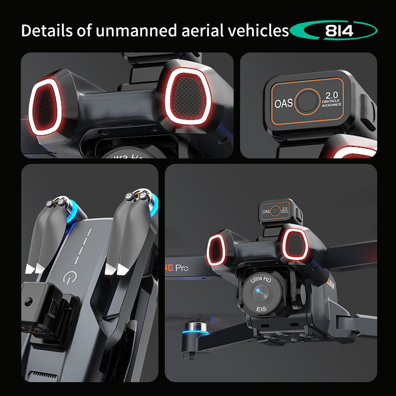 814 drone profesyonel 4K HD Ka - Drone Gimbal 2 Axis incelemesi ve fiyatı