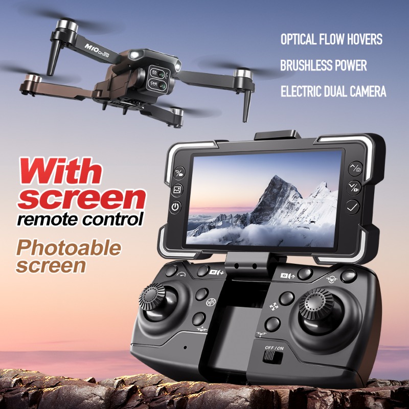 M10 Kamera Drone'u Ekranlı Uza - Drone Gimbal Brushless incelemesi ve fiyatı